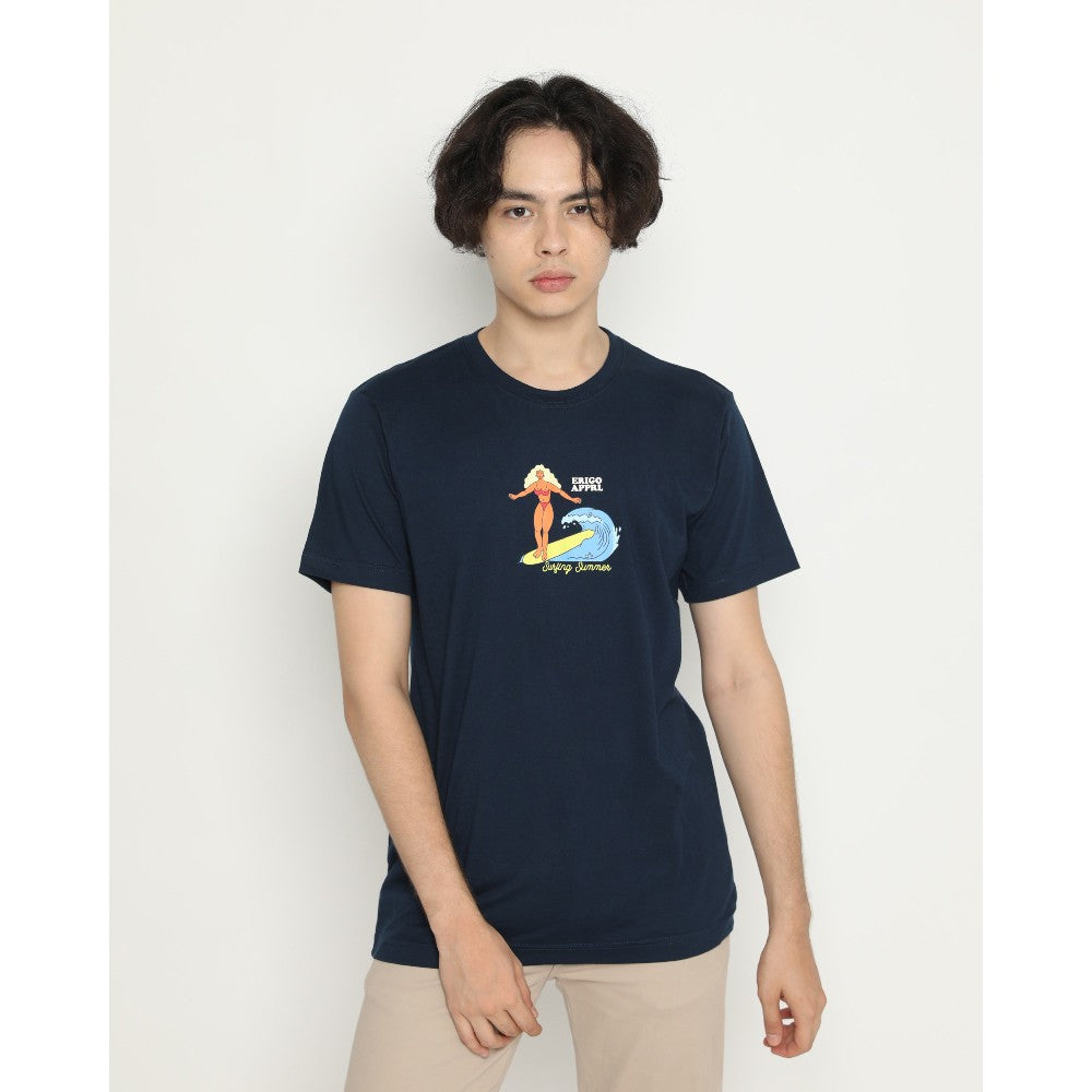 Erigo T-Shirt Wave Girl Navy