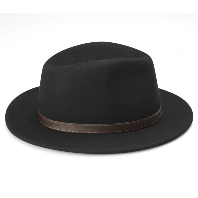 fedora straight brim