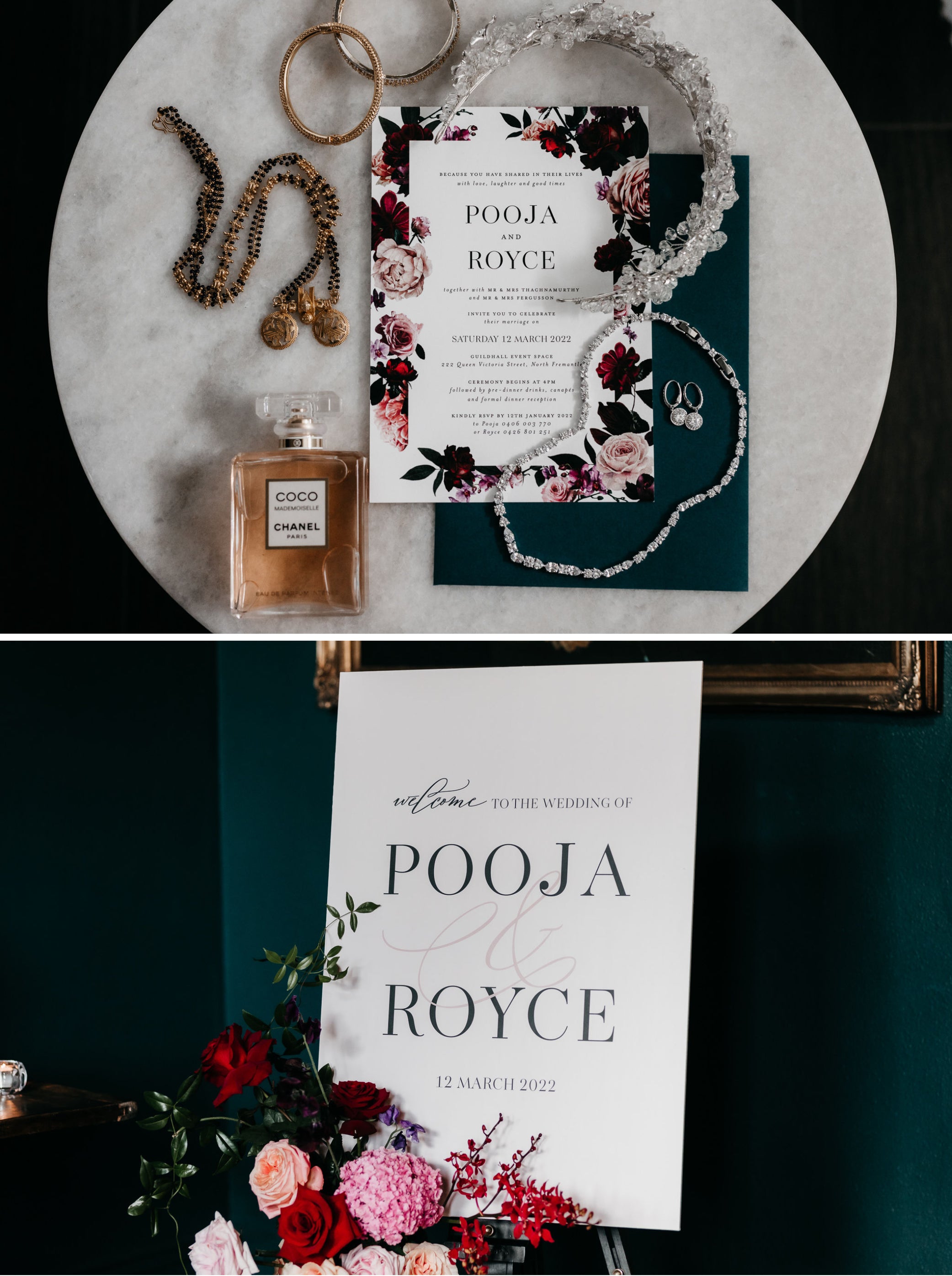 Pooja and Royce's Wedding Invitations