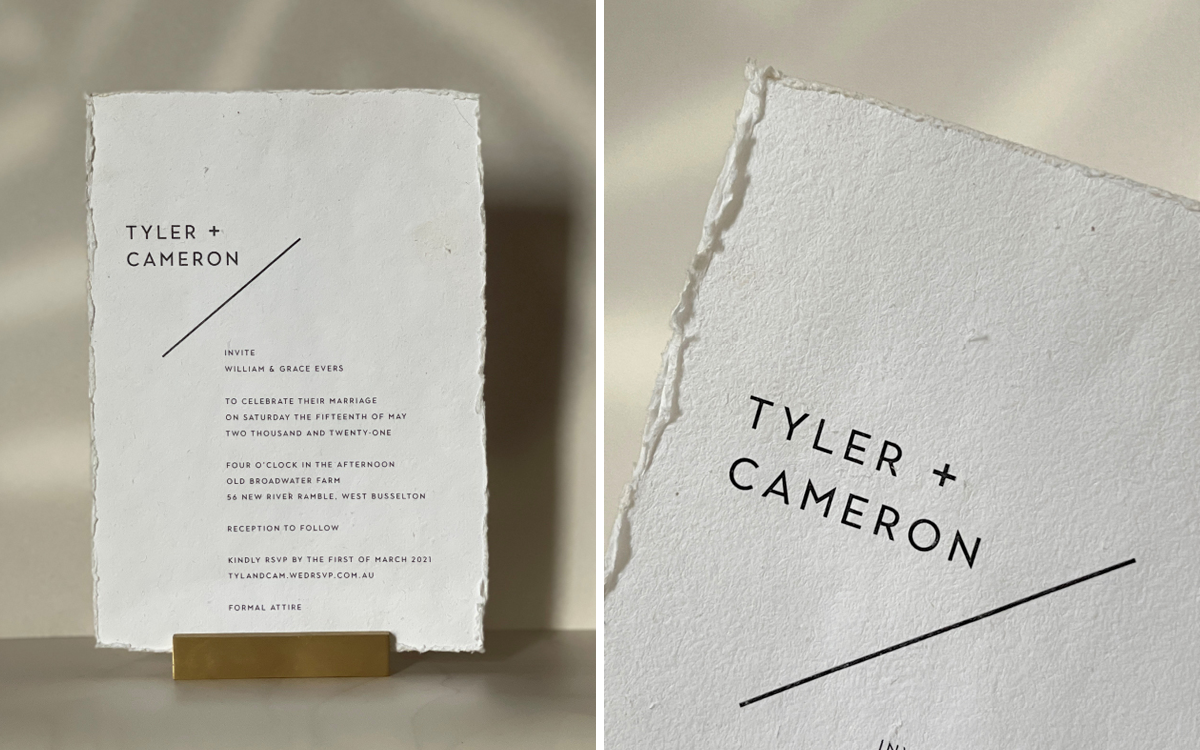 Tyler & Cameron's Wedding Stationery