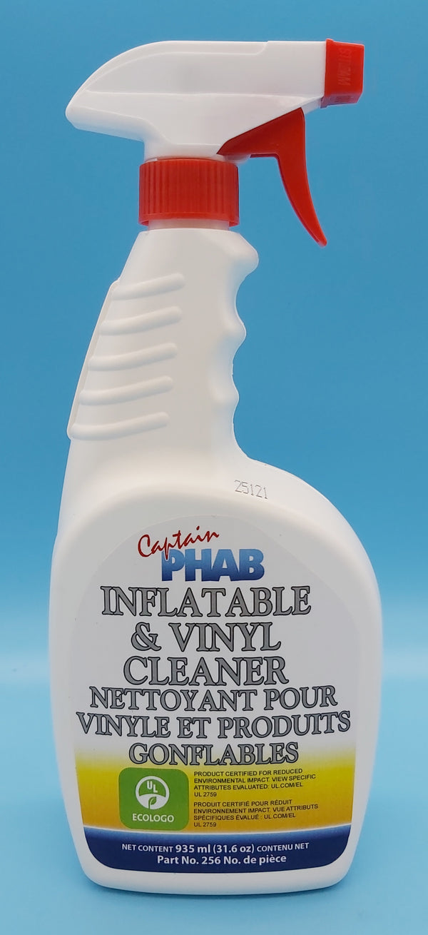 Captain Phab 256 Inflatable & Vinyl Cleaner, 935ml. Removes chalking and extra stubborn soil really fast. 