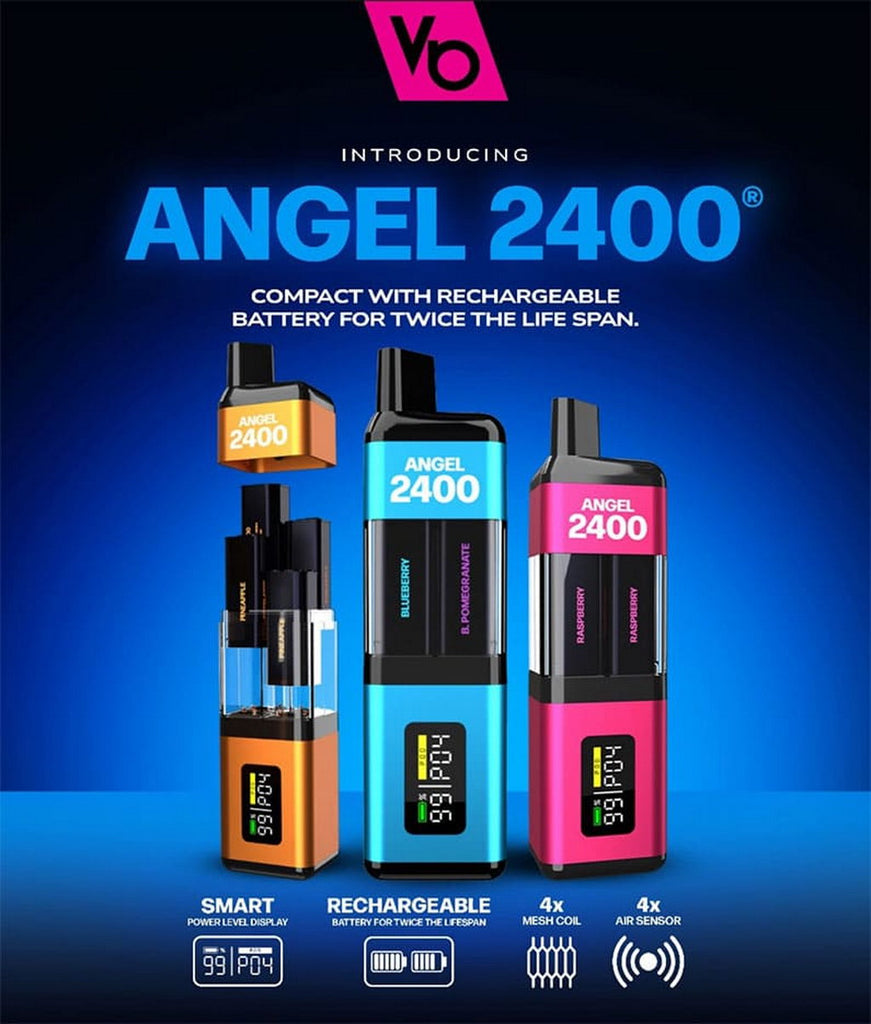 Vapes Bars Angel 2400 Rechargeable Vape Kit | 4 in 1 | £9.99