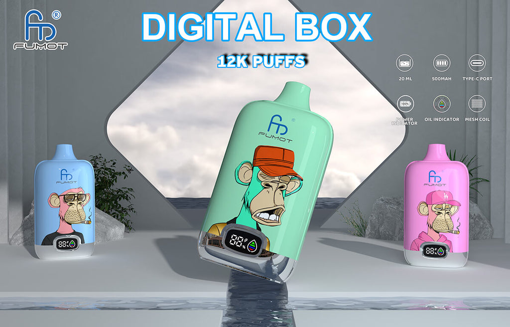 Fumot RandM Digital Box 12000 Disposable Vape Kit | Idea Vape
