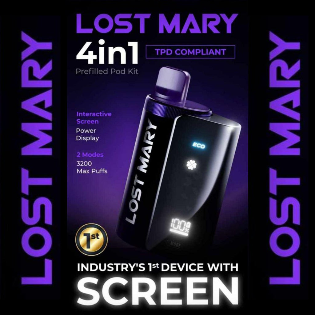 Lost Mary 4in1 Rechargeable Vape Kit | 3200 Puffs | £9.99