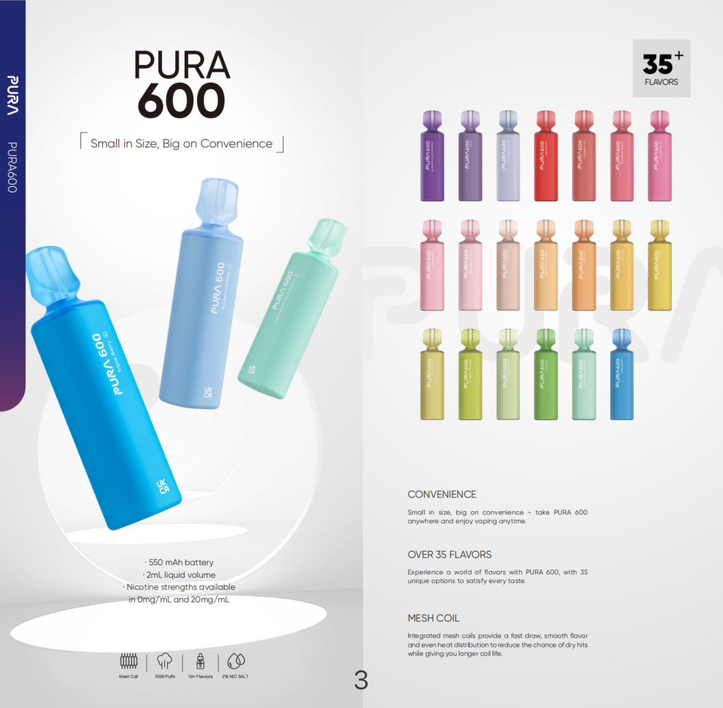 Pura 600 Disposable Vape Kit - Idea Vape