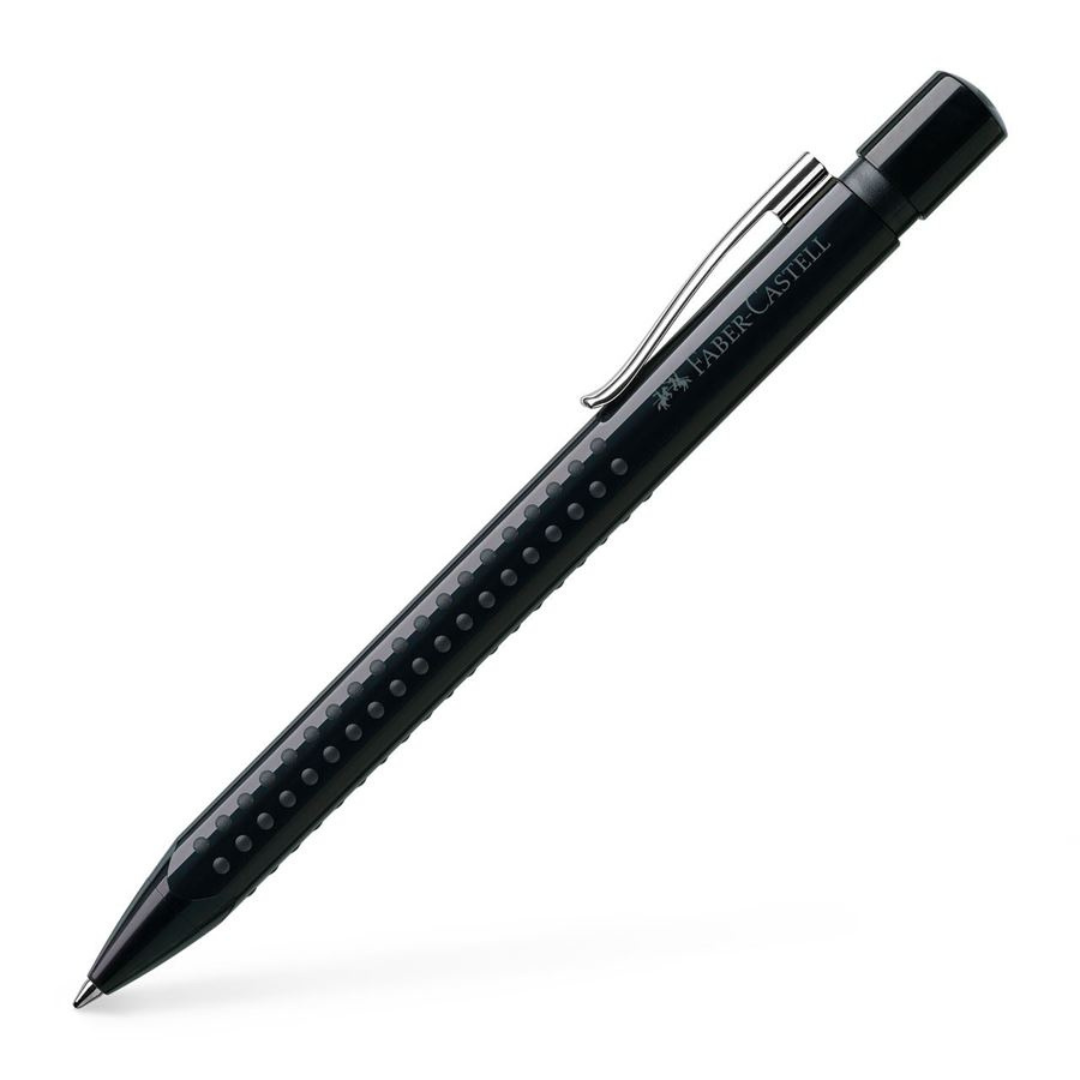 FABER CASTELL WIN BALL BALLPOINT PEN, BLACK 641099 - SCHOOL