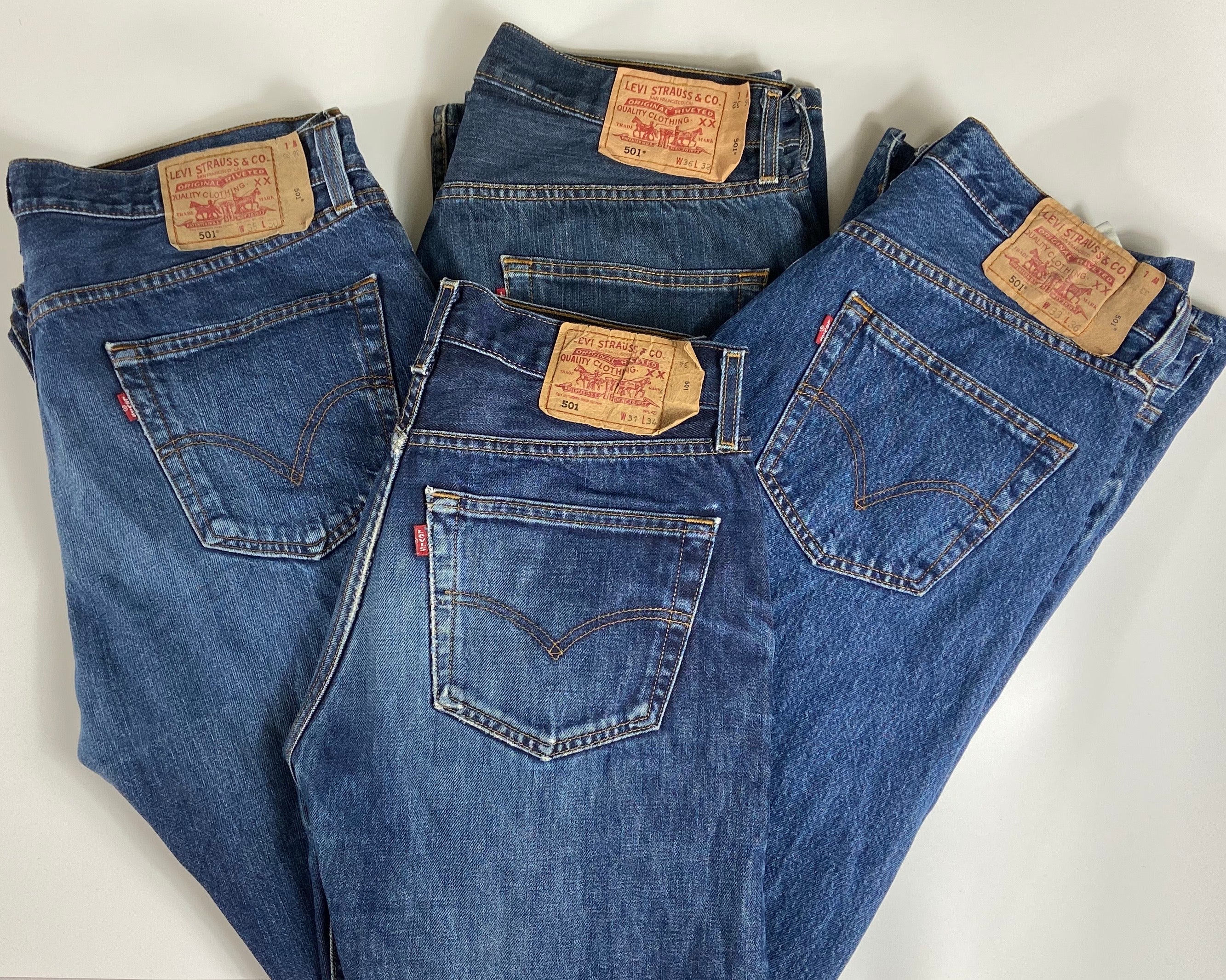100pc Bundle Vintage Levi's Jeans Grade C/D Wholesale Levi's Vintage W –  Vintage Wholesale Cornwall
