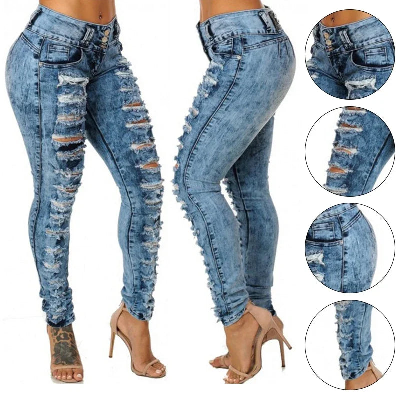 Women's Sexy High Waist Pencil Jeans