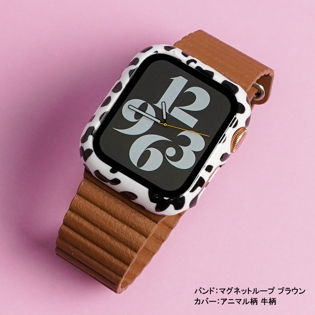 アップルウォッチ Apple Watchバンド 時計ベルト＋カバーピンクS