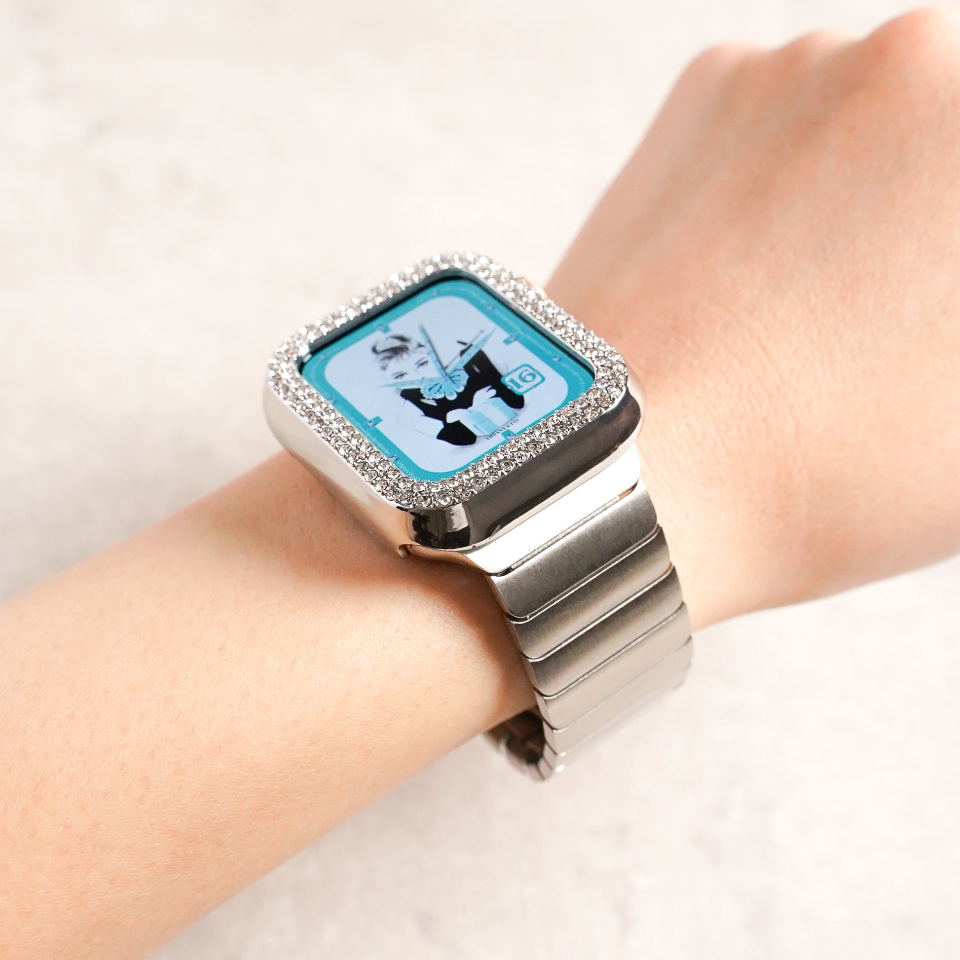 Apple WatchステンレスGバンドキラキラApple Watchカバー