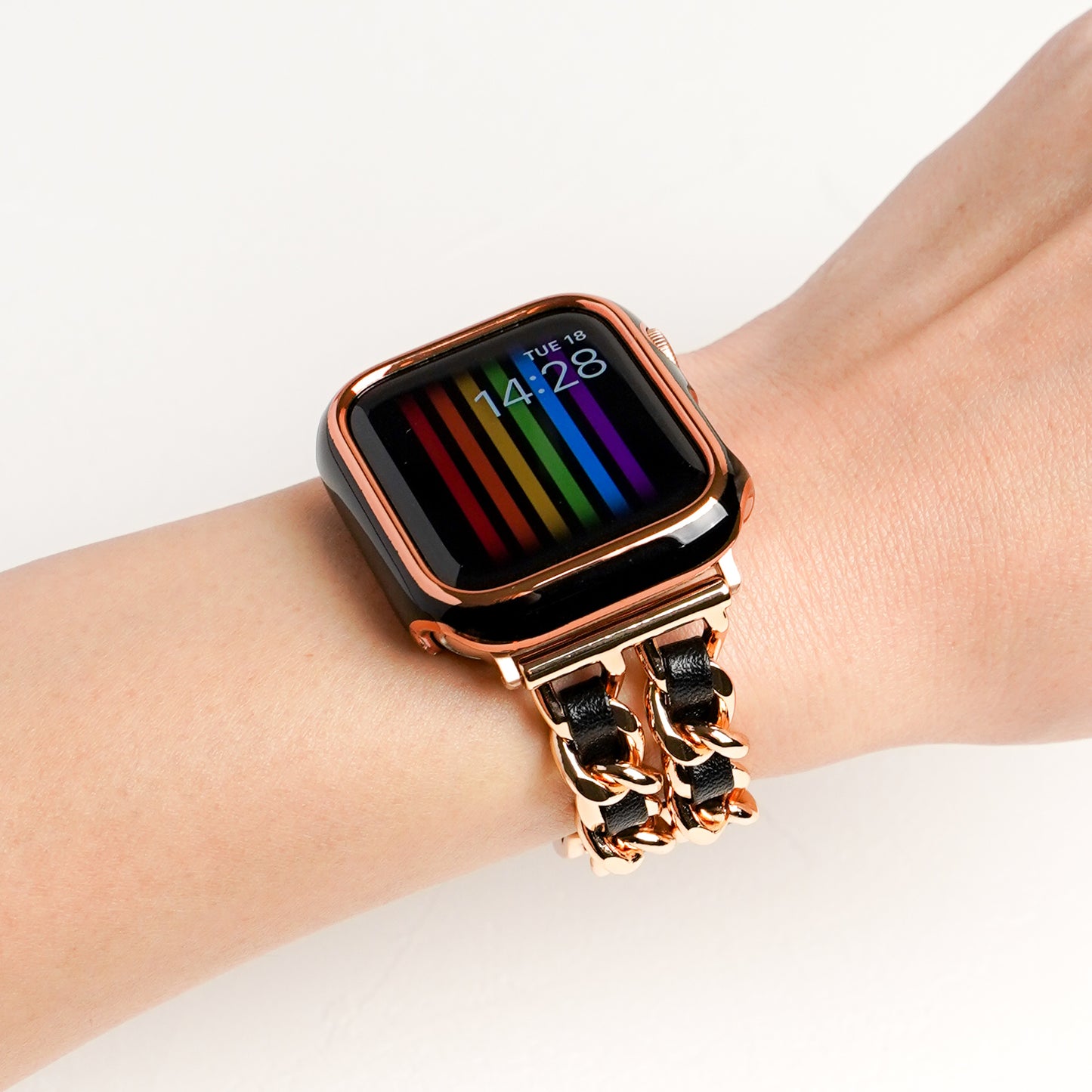 円高還元 She/AppleWatchキラキラカバーケースアップルウォッチレザー