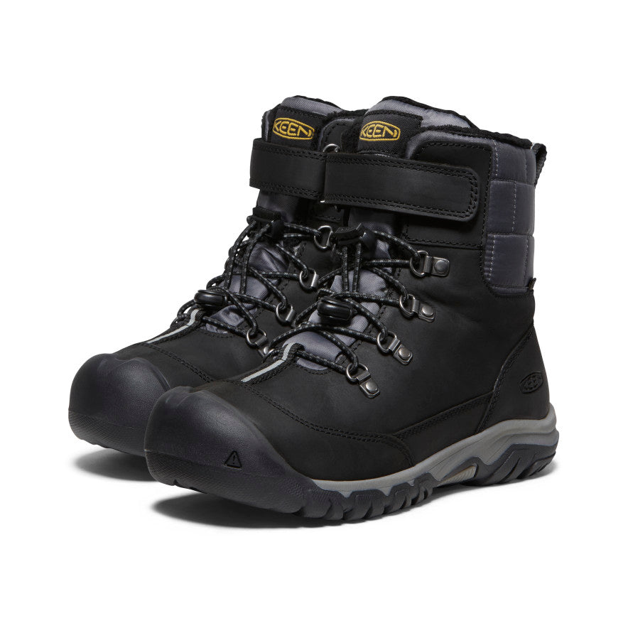 Big Kids\' Kanibou | Footwear Winter KEEN Waterproof Boot | Black/Magnet