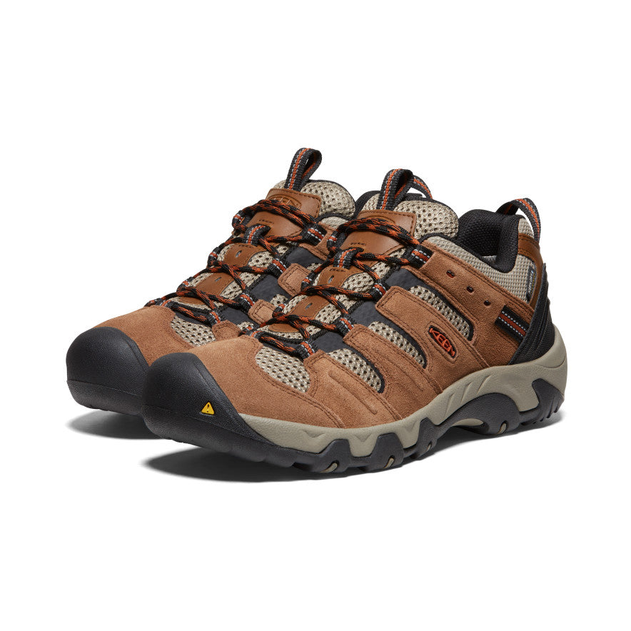 Men's Headout Waterproof Hiking Shoe | Bison/Fossil Orange