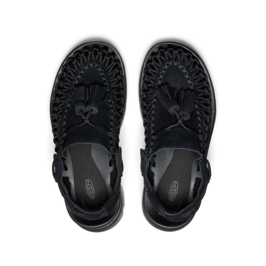 All Gender UNEEK PLT Tassel Sneaker | Black/Black | KEEN