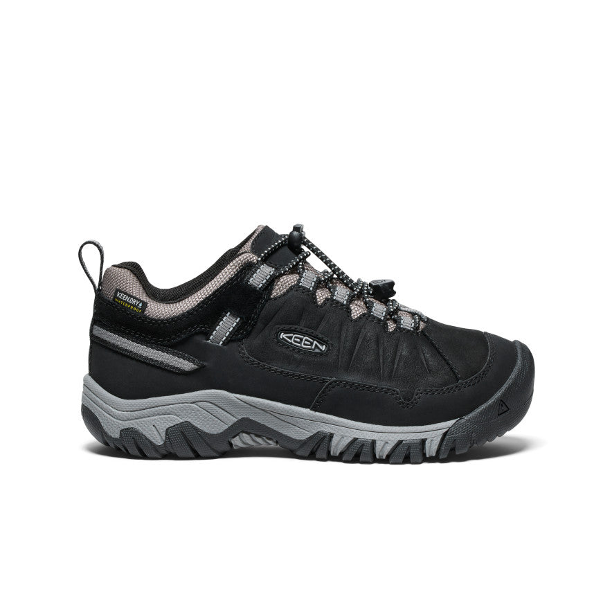 Big Kids' Targhee IV Waterproof Hiking Shoe | Black/Steel Grey