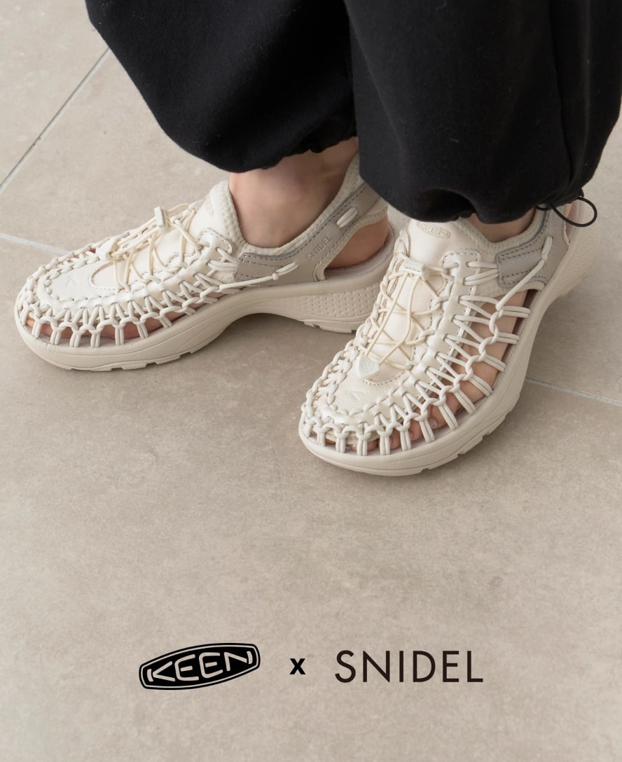 Women's UNEEK Astoria Sandal x SNIDEL | Birch/Plaza Taupe | KEEN