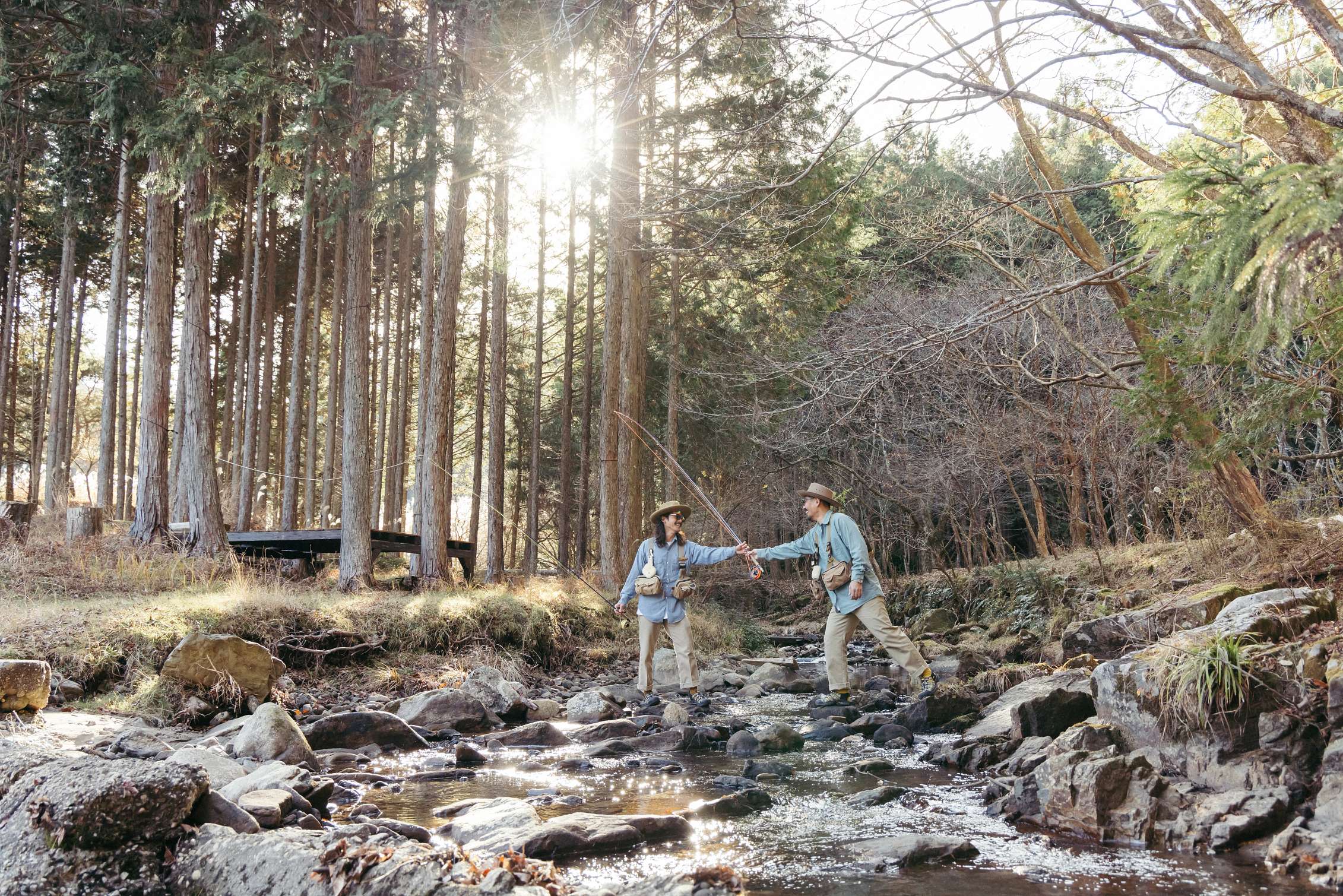 The Sugisaka Brothers fishing in Japan