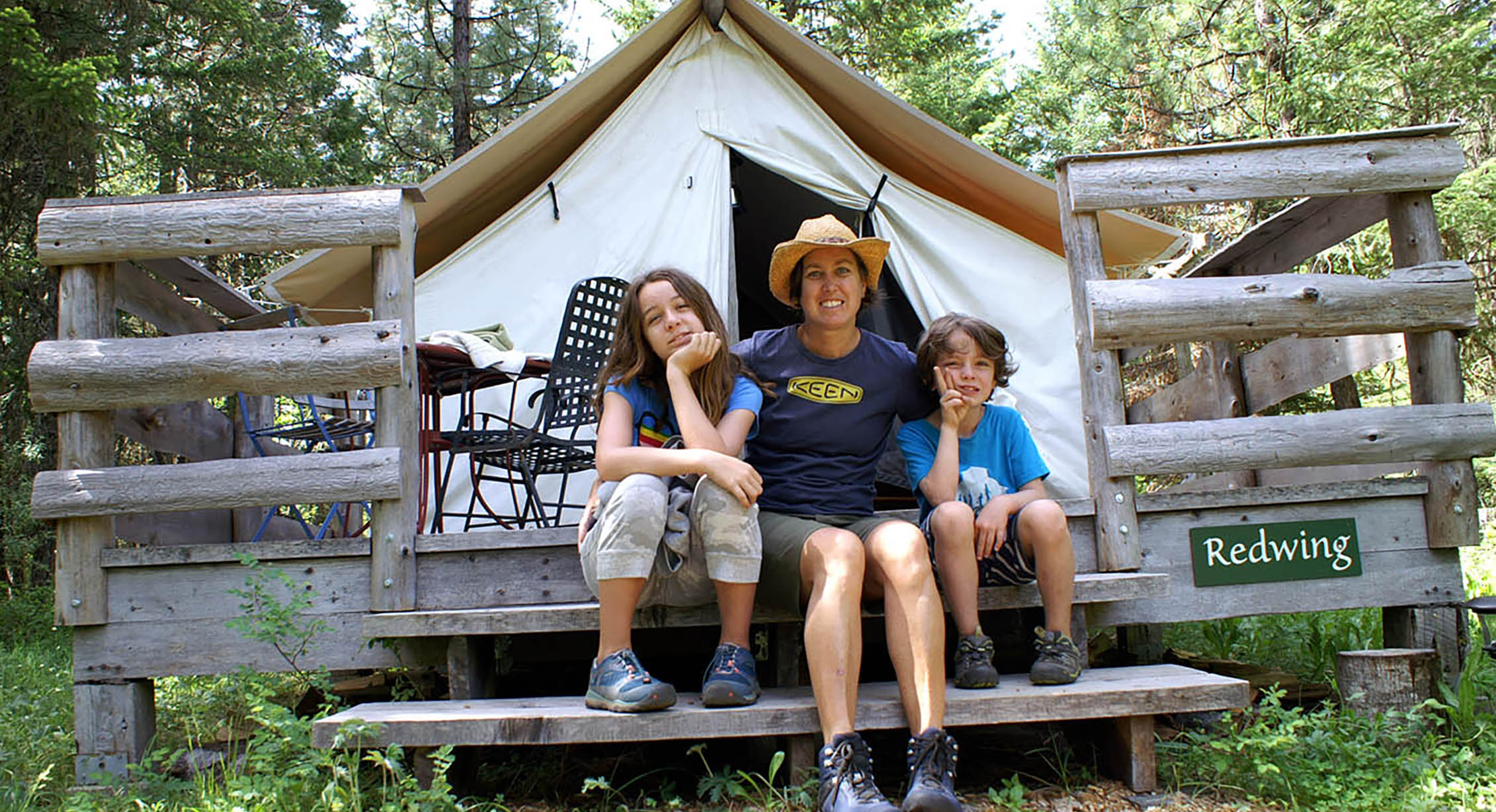 Glamping with kids in Ashland, Oregon.