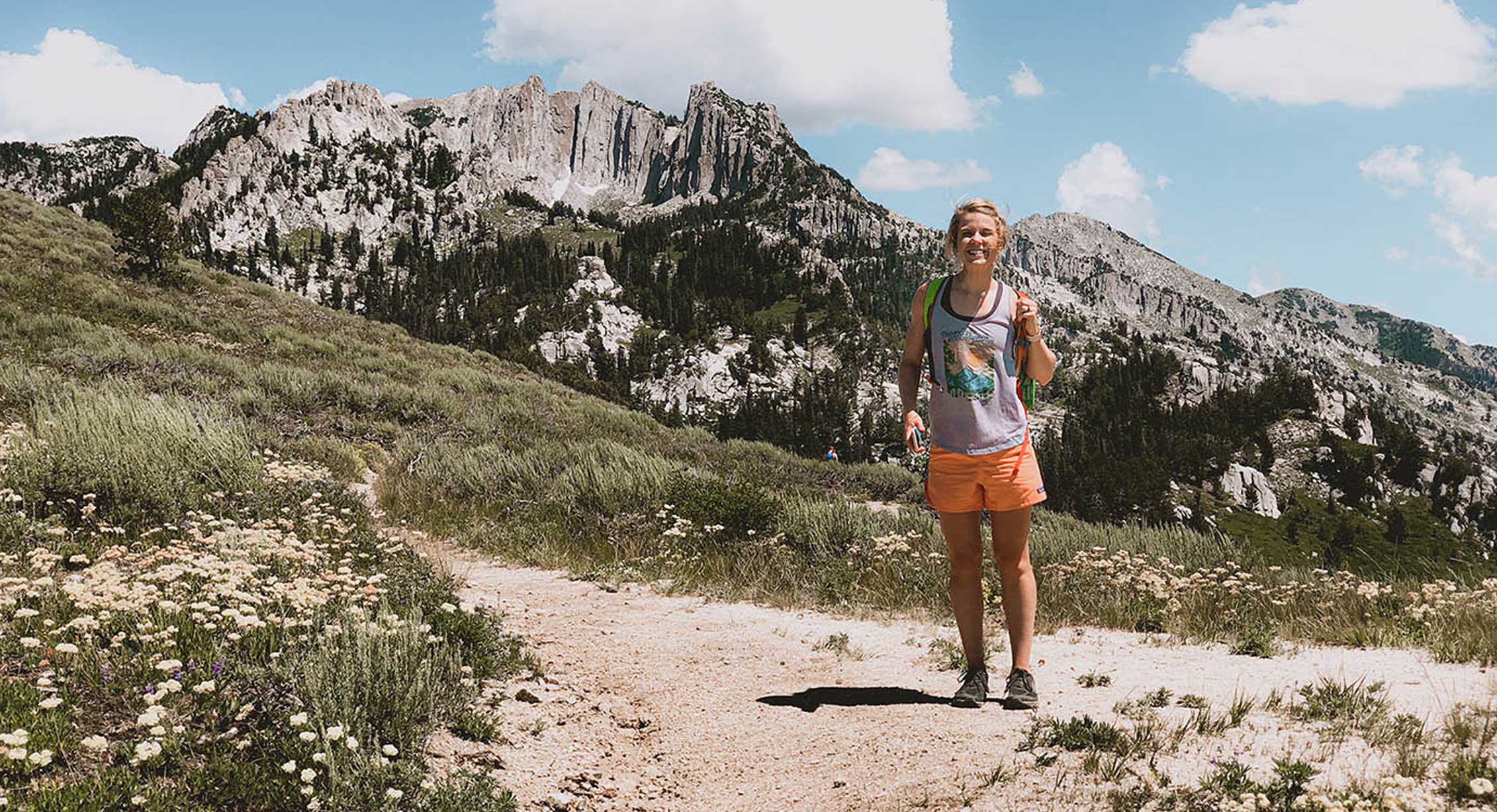 On the trail in KEEN hiking boots