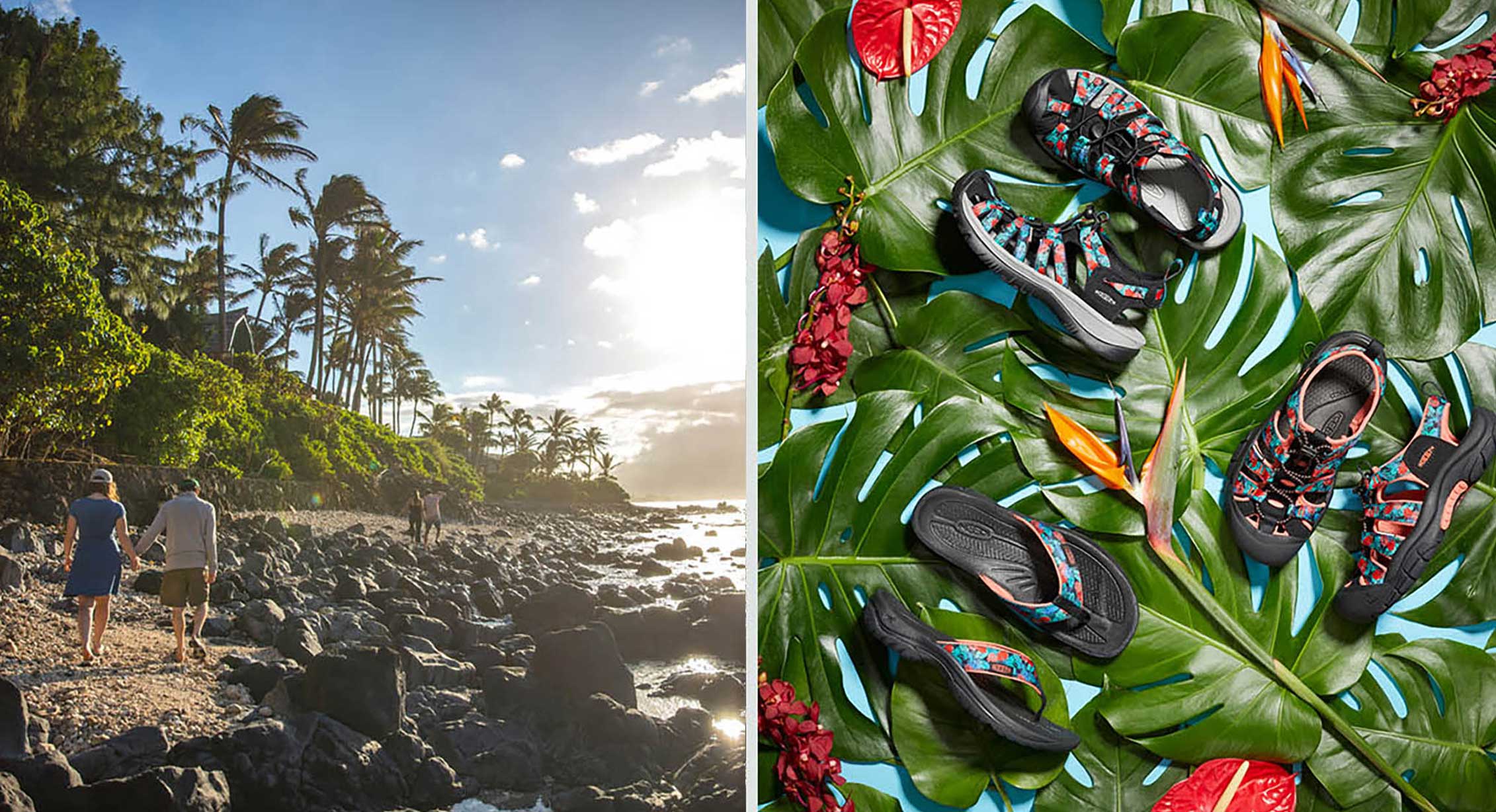 Water sandals fit into Aloha attire