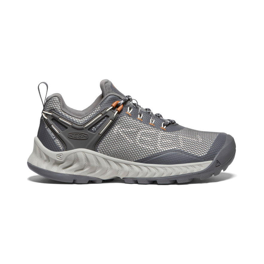 Women's NXIS Evo Waterproof Grey Hiking Shoe | Steel Grey/Keen Maple ...