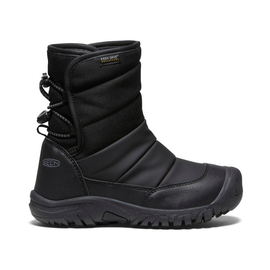 Big Kids' Puffrider Waterproof Winter Boot | Black/Steel Grey | KEEN ...