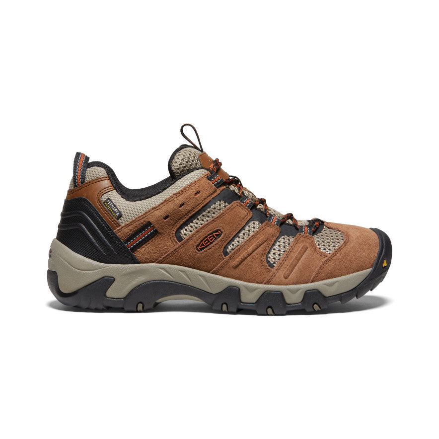 Men's Headout Waterproof Hiking Shoe | Bison/Fossil Orange | KEEN Footwear
