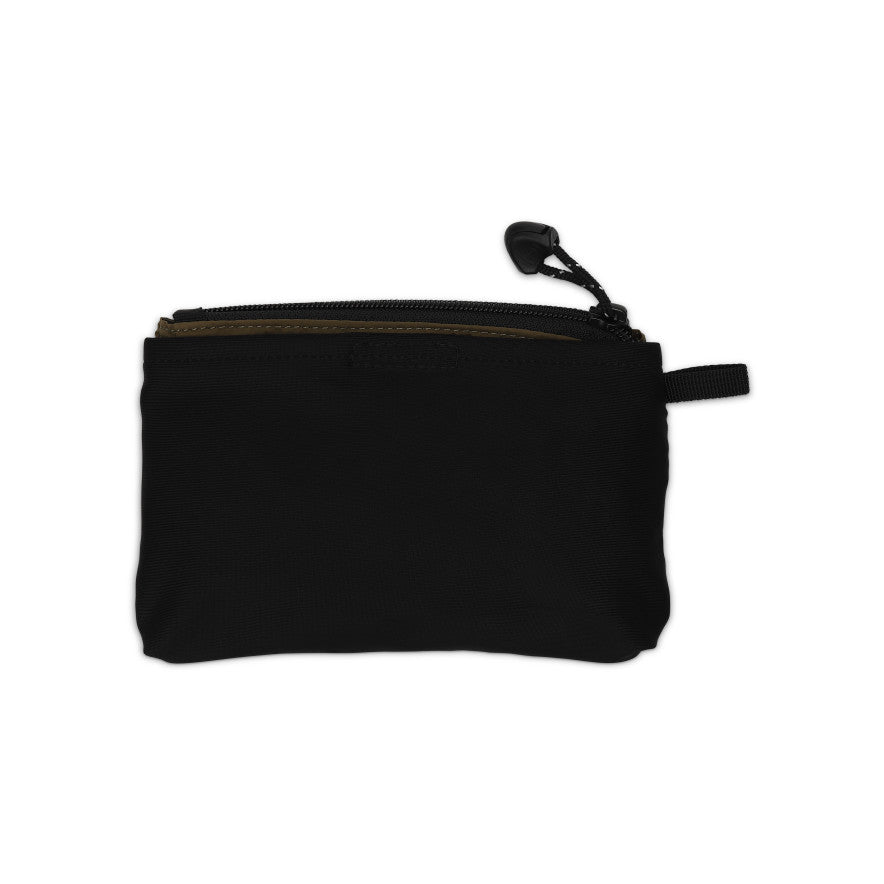 Mixed Compact Wallet in Coated Canvas, Gold Hardware