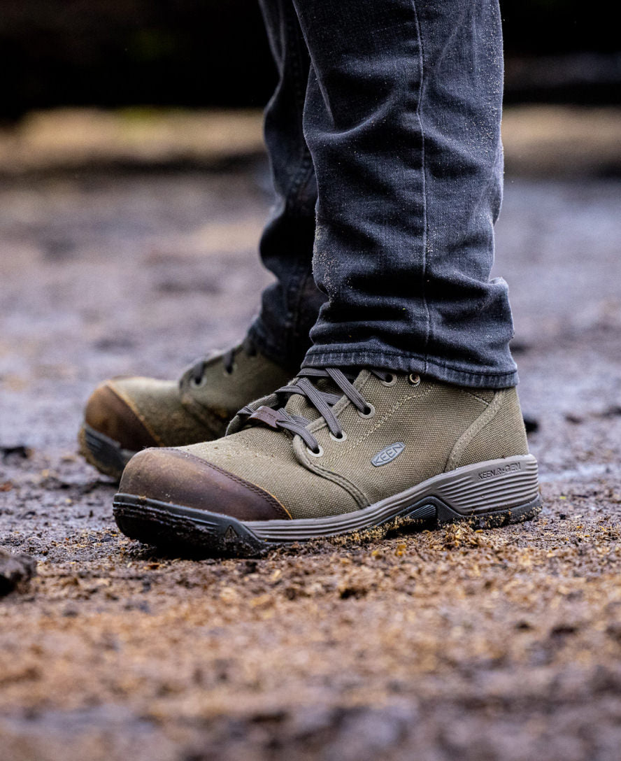 Work Boots for Men - Roswell (Carbon Fiber) | KEEN Footwear