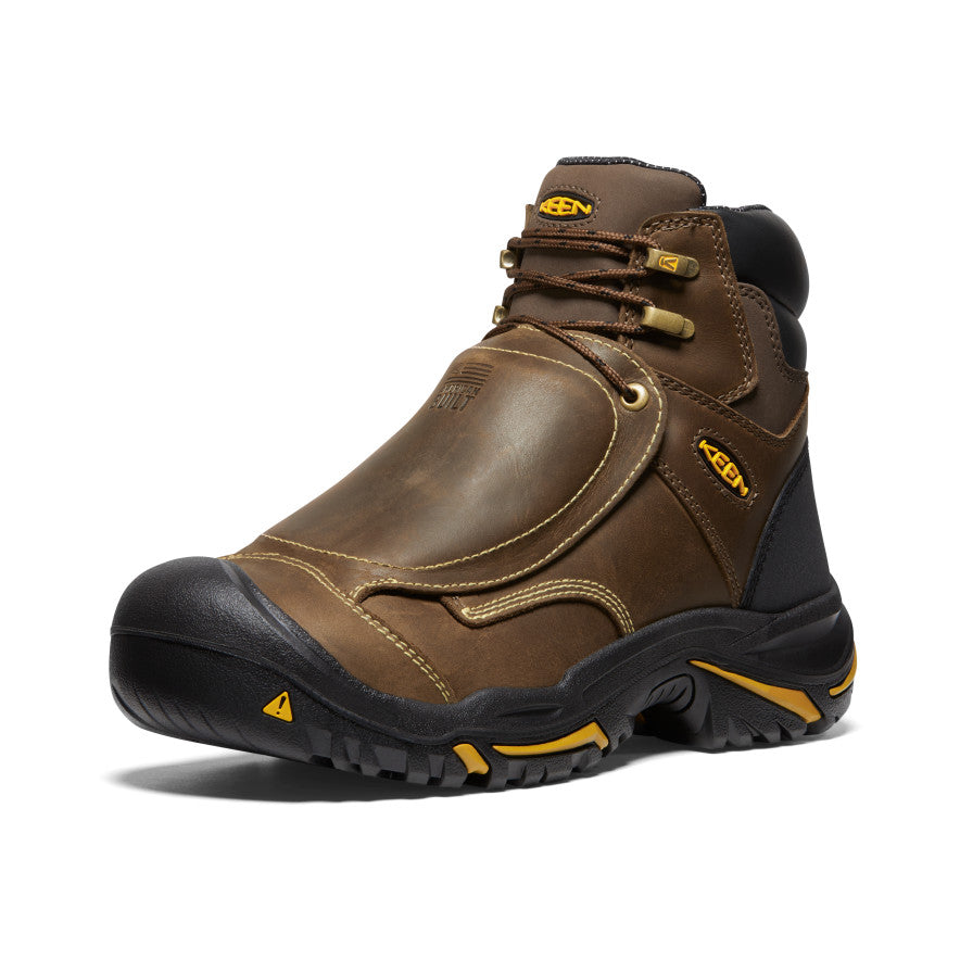 Men's Mt Vernon 6 MET Waterproof Boot (Steel Toe) | Cascade Brown