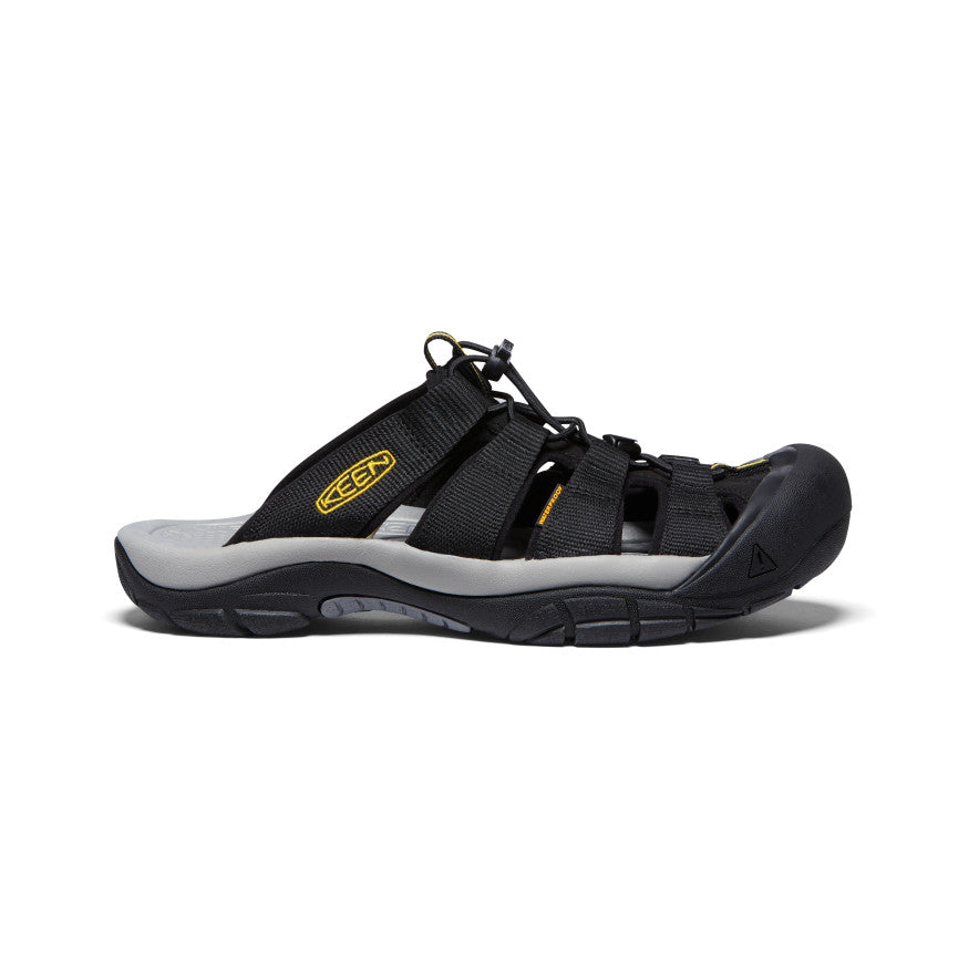 Men's Newport Slide | Black/KEEN Yellow