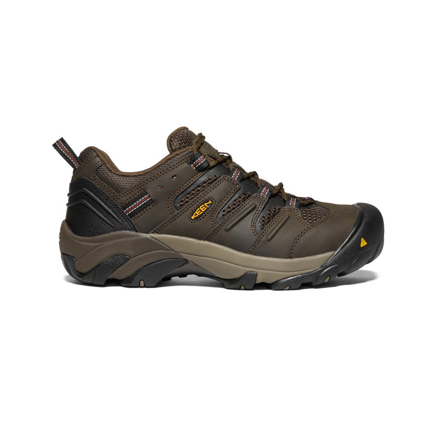 Men's Lansing Low (Steel Toe) Cascade Brown/Fired Brick | KEEN Footwear