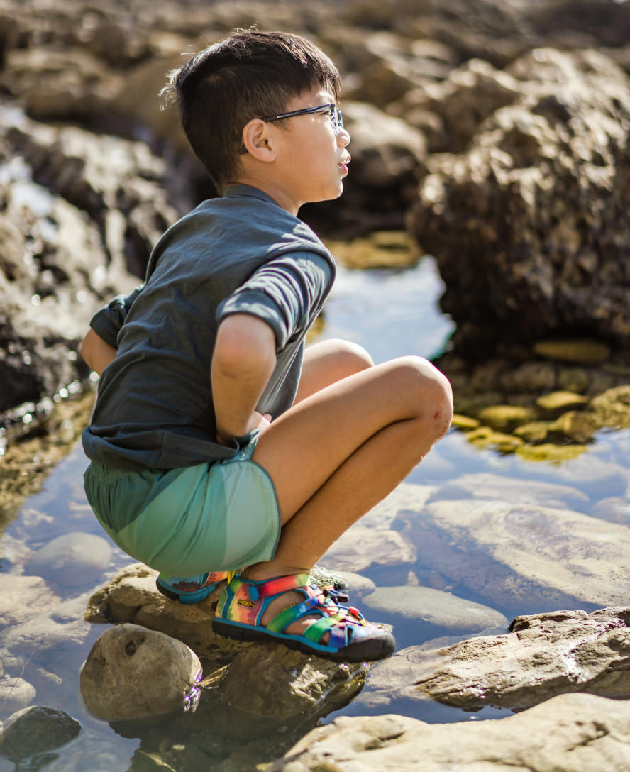 Little Kids' Blue Tie Dye Water Sandals - Seacamp II CNX | KEEN Footwear