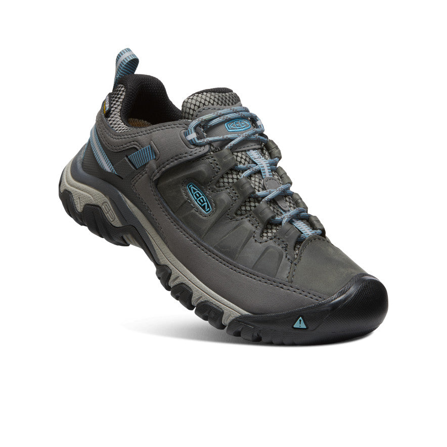  KEEN Women's Targhee 3 Mid Height Waterproof Hiking Boots,  Magnet/Atlantic Blue, 5