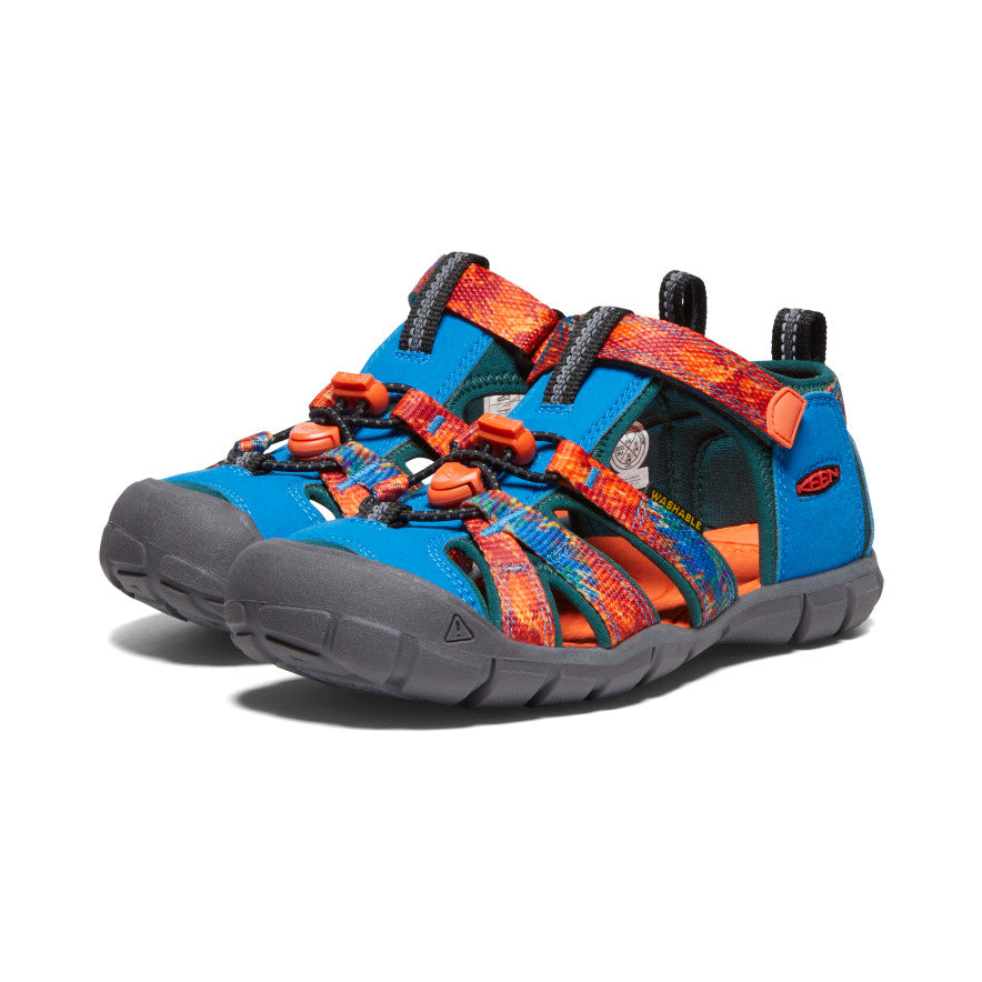 federatie Gevoel Moeras Big Kids' Blue Print Water Sandals - Seacamp II CNX | KEEN Footwear