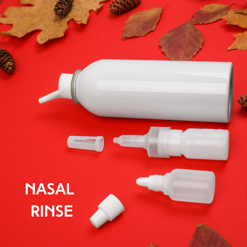 Nasal rinses can help improve sinus congestion due to seasonal allergies.