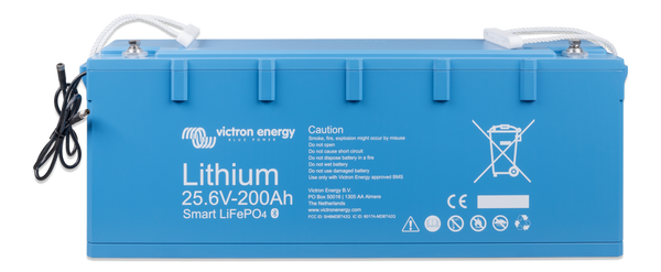 Victron Energy Smart Lithium Iron Phosphate Battery 25.6V 200AH best batteries for camper vans and overlanding