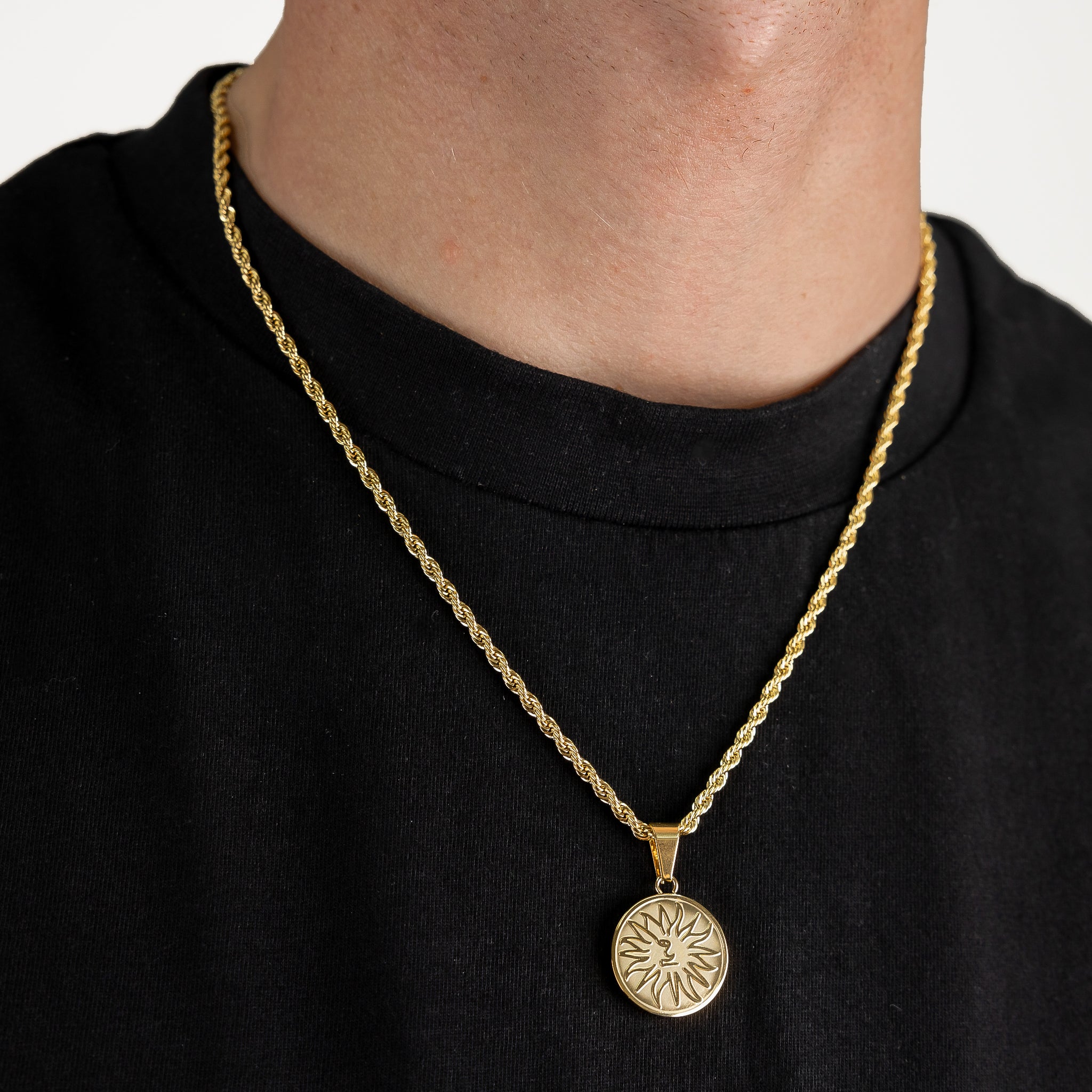 Sun Pendant & Rope - Gold – NORVEI