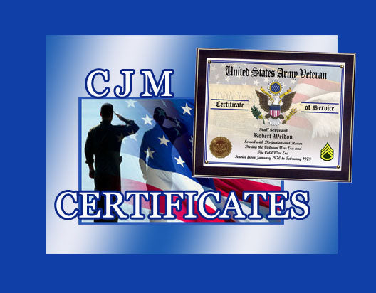 Military Appreciation Certificates