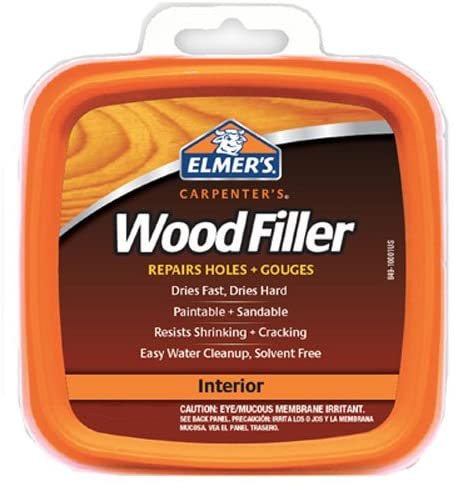 Elmer's E855 Carpenter's Wood Filler, 3.25-Ounce Tube, White