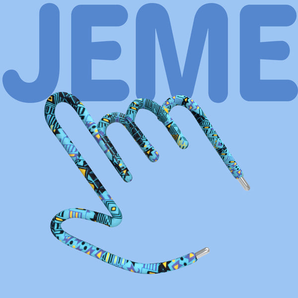 Jeme, named after the distance between the thumb and index finger, made with sliwils laces