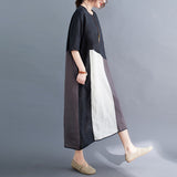 Casual Linen Plus Sizes Summer Women Cozy Dresses-Dresses-JEWELRYSHEOWN