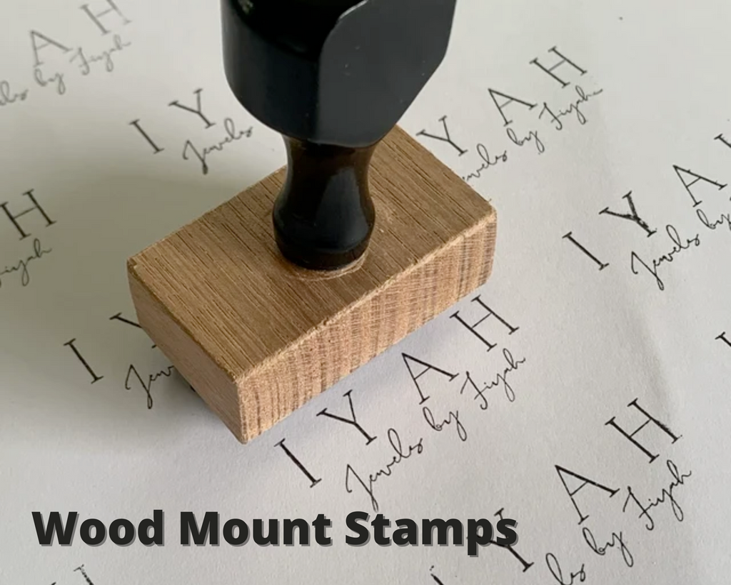 Printtoo Personalized Rubber Stamp Kitchen Round Stamp Business Monogram Wood Mounted Custom Stamper-1.77 Inches Diamater, Size: 1.77 Inches Diameter