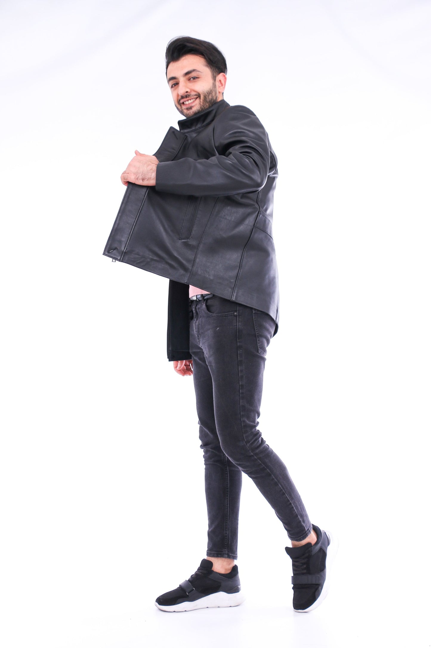 Nava Leather Jacket Jackets & Coats Sangria Iapetus   