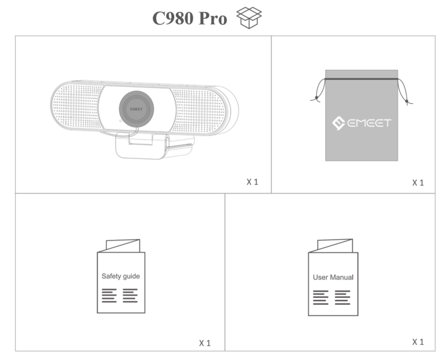 EMEET SmartCam C950  Full HD 1080P Webcam