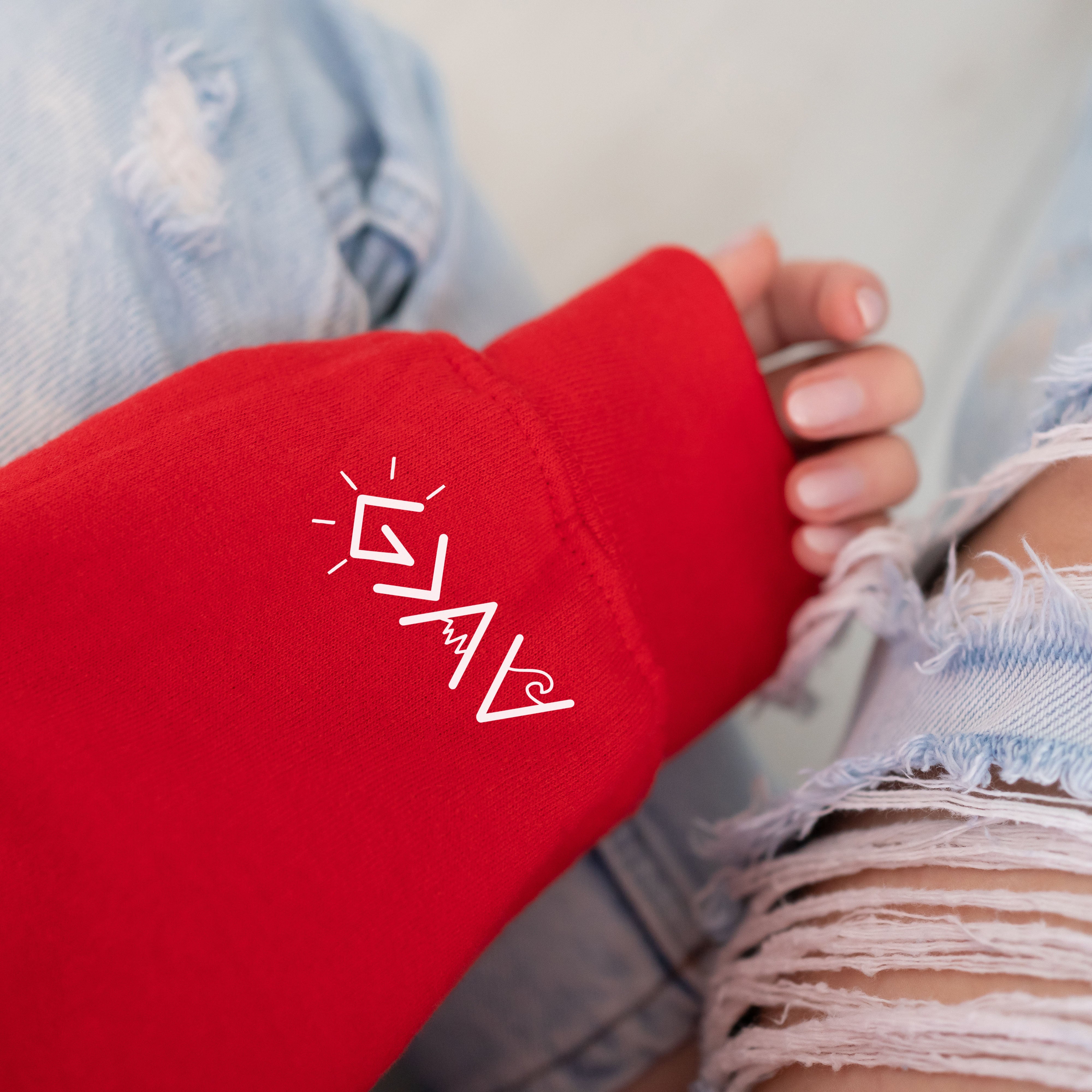 God is Greater Than the Highs and the Lows (Pocket/Sleeve design)- Single Color (white)- 2" wide Plastisol Screen Print Transfer