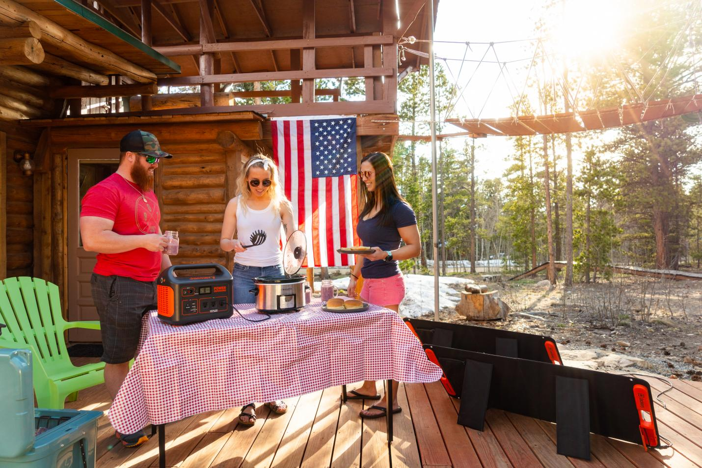 Jackery solar generator for off-grid living”