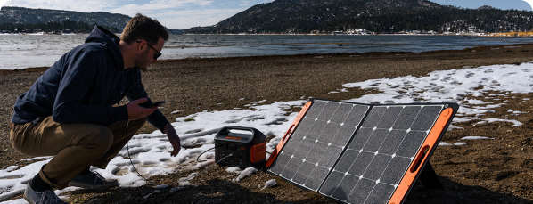 Jackery Solar Generator for Ice Fishing