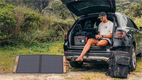 Jackery solar generator for sustainable RV camping