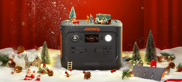 White Christmas Party with Jackery's Solar Power